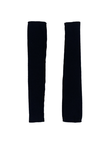 Robe Céphée en laine mérinos noire