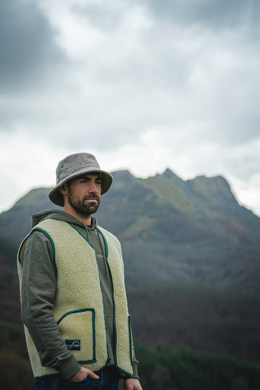 Gilet sherpa en laine Auroise des Pyrénées