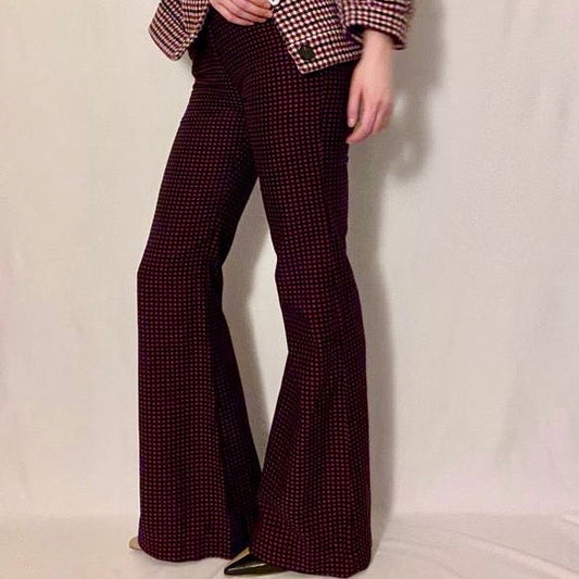 PANTALON FLARE BURGUNDY
