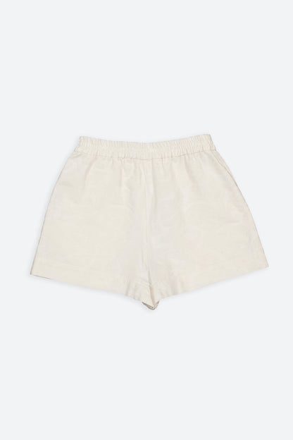 The short shorts have minimal modern aesthetics design allowing comfort and bringing self-confidence. This unique piece is made locally in Paris to reduce environmental impact and guarantee high quality and durability of the products.