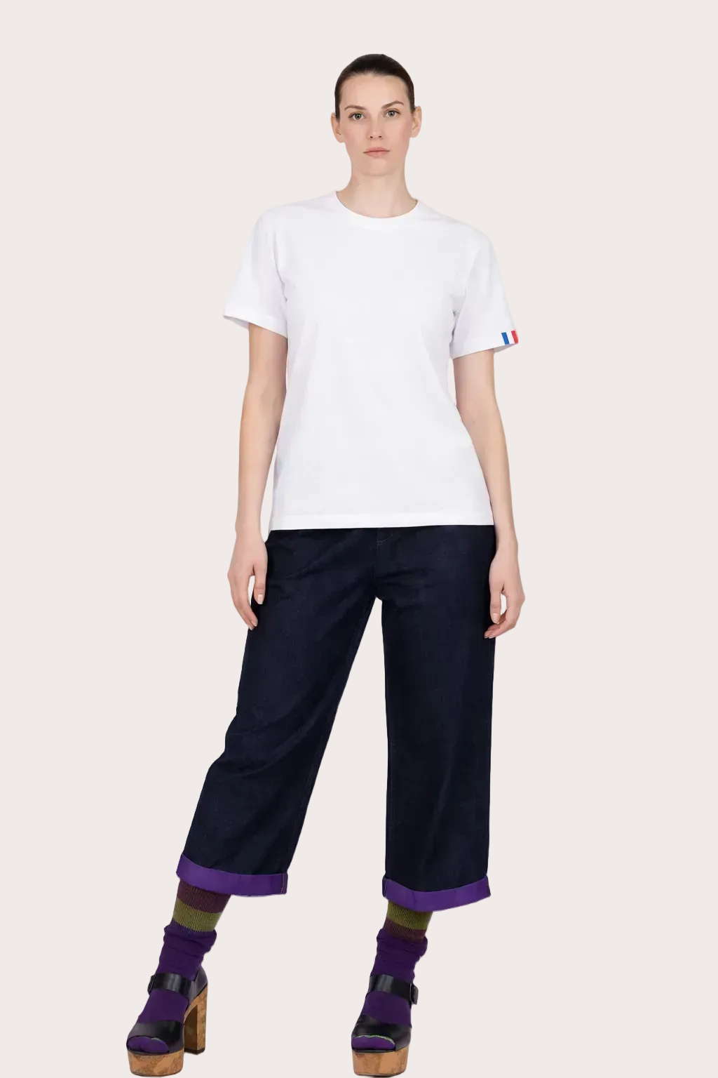 T-shirt Vague Blanc