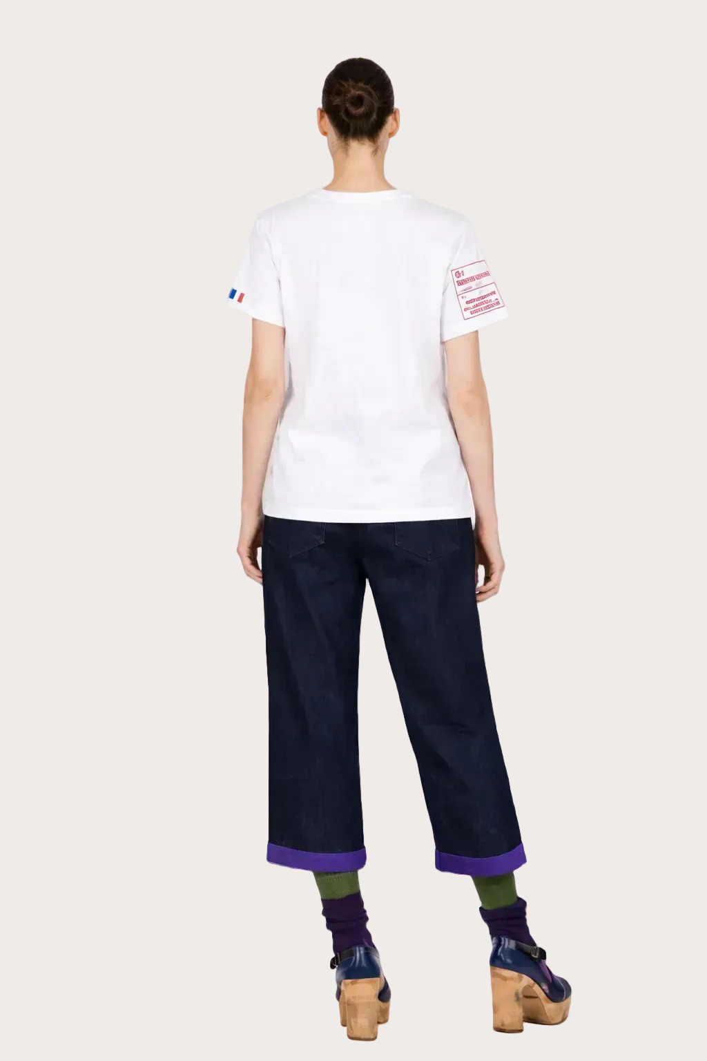 T-shirt Vague Blanc