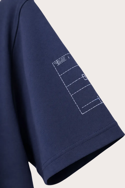 T-shirt Vague Bleu