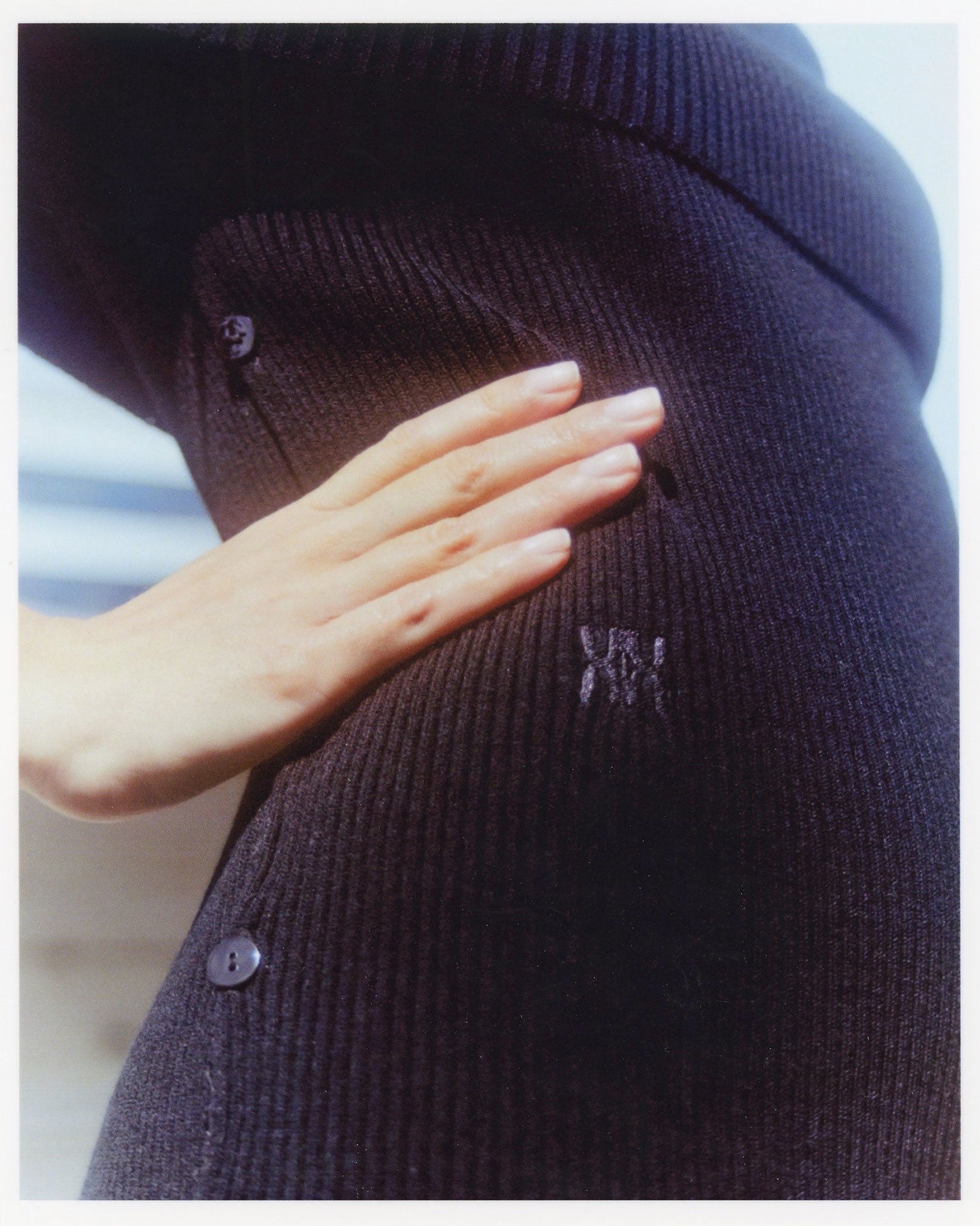 Robe Céphée en laine mérinos noire