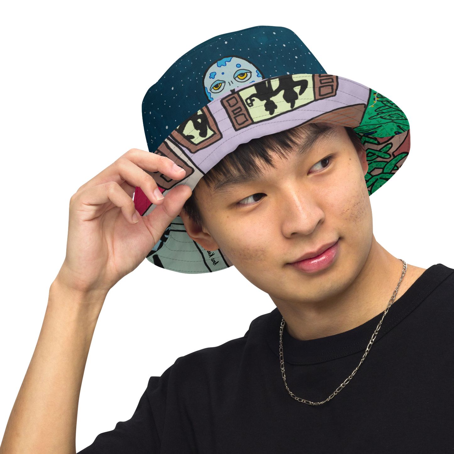 Reversible Bucket Hat 'Universe'