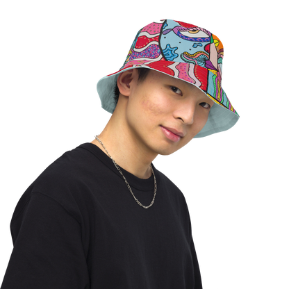 Reversible Bucket Hat 'Mooning'