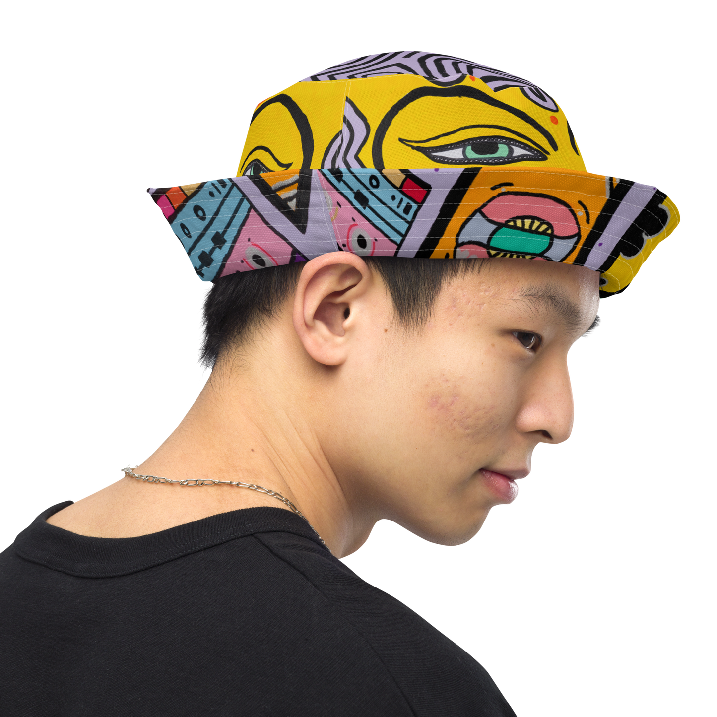 Reversible Bucket Hat 'Alien x Hanuman'