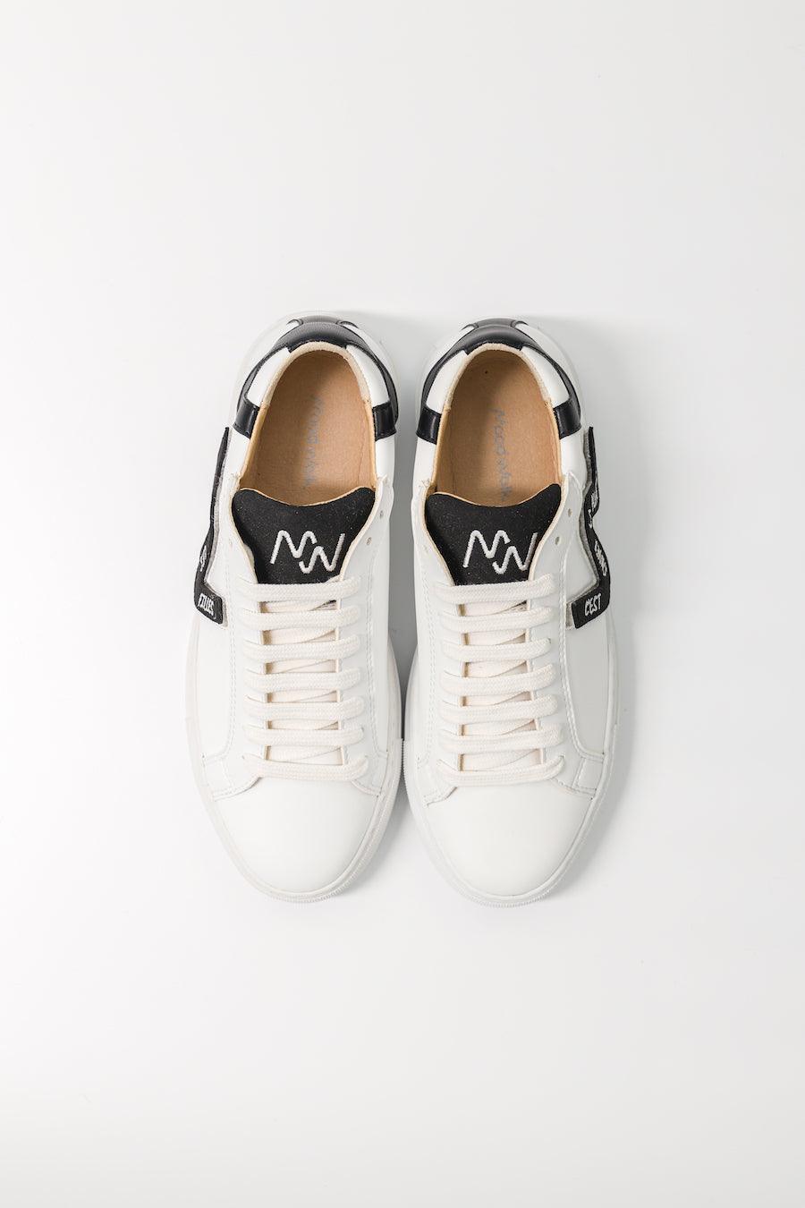 Sneakers customisées vegan noires Wild Walker Mood Walk