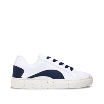 Zapatillas bajas blancas veganas apple skin piñatex goma reciclada bambú corcho
