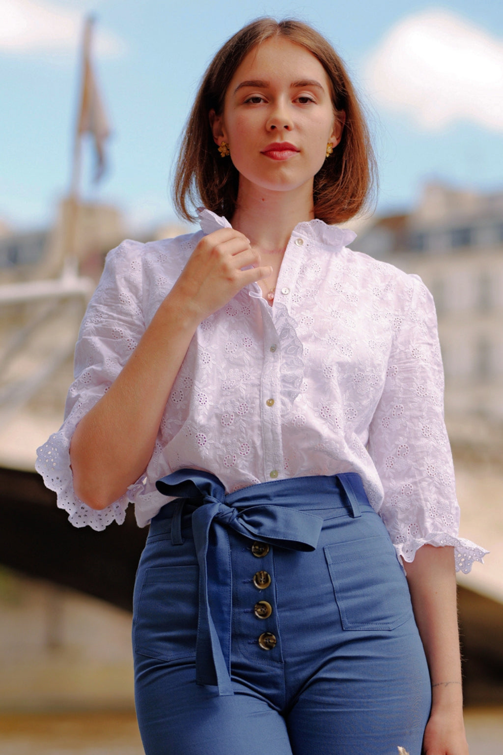 Blouse Lara - broderie anglaise