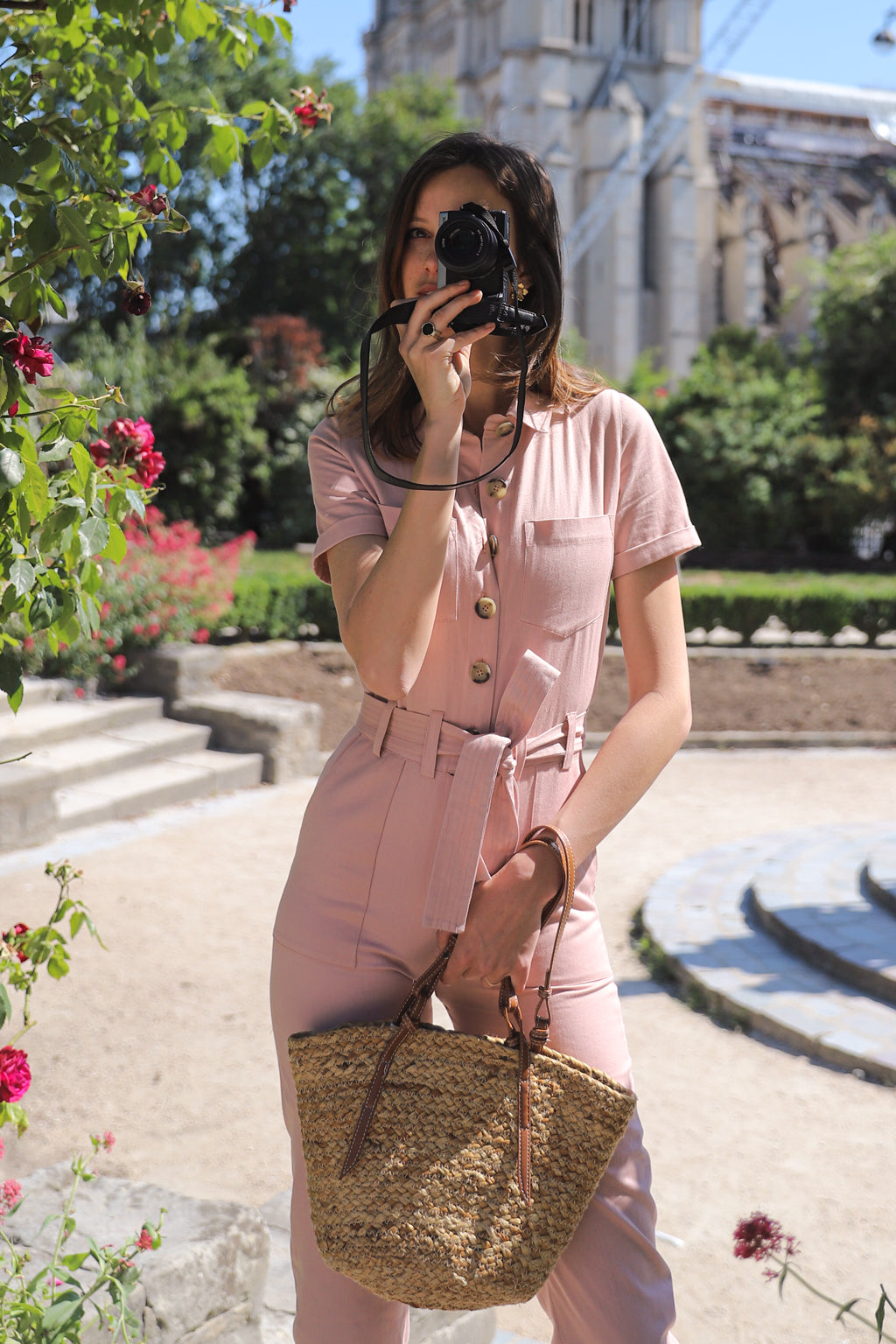 Maskim Jumpsuit - Powder Pink