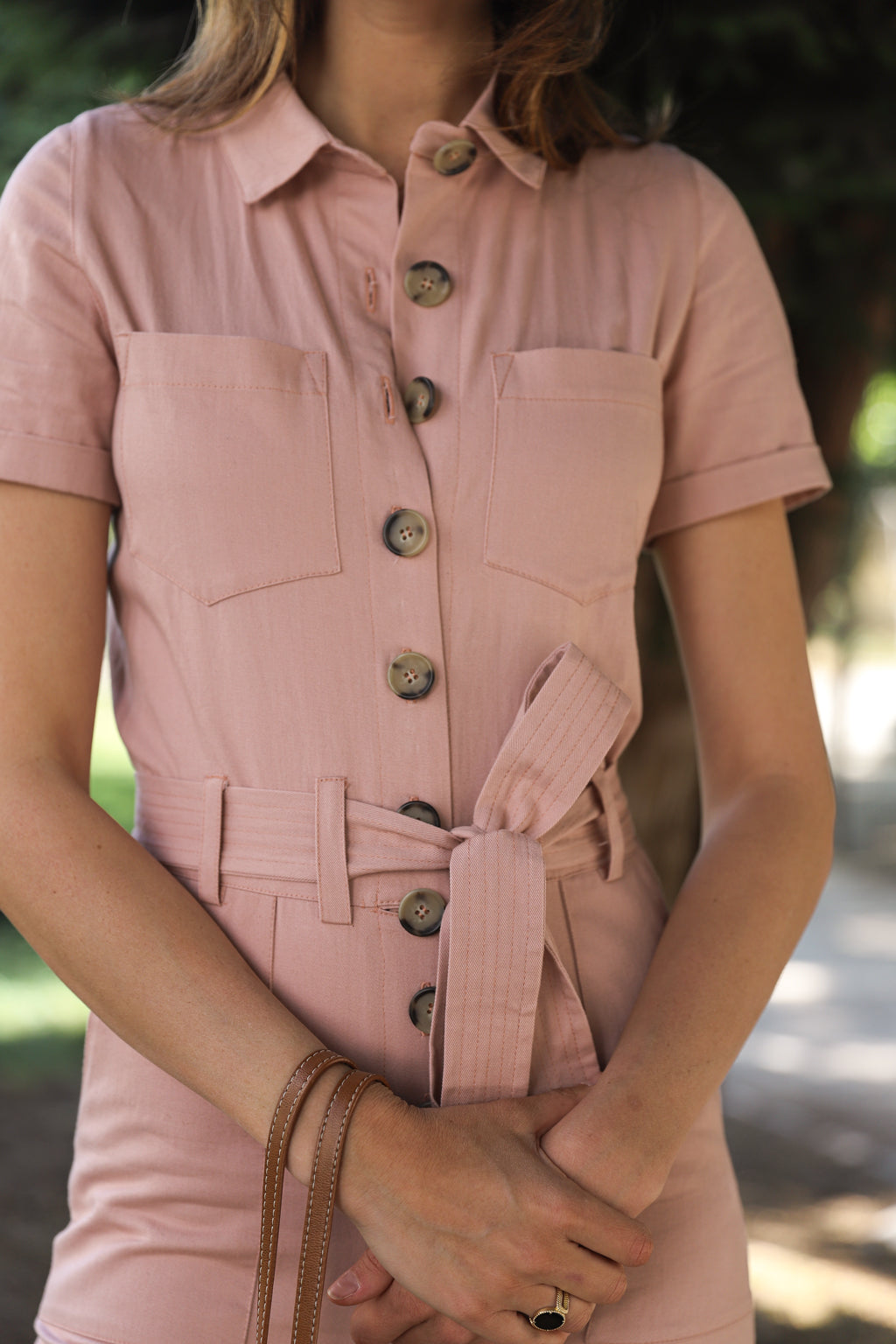 Maskim Jumpsuit - Powder Pink