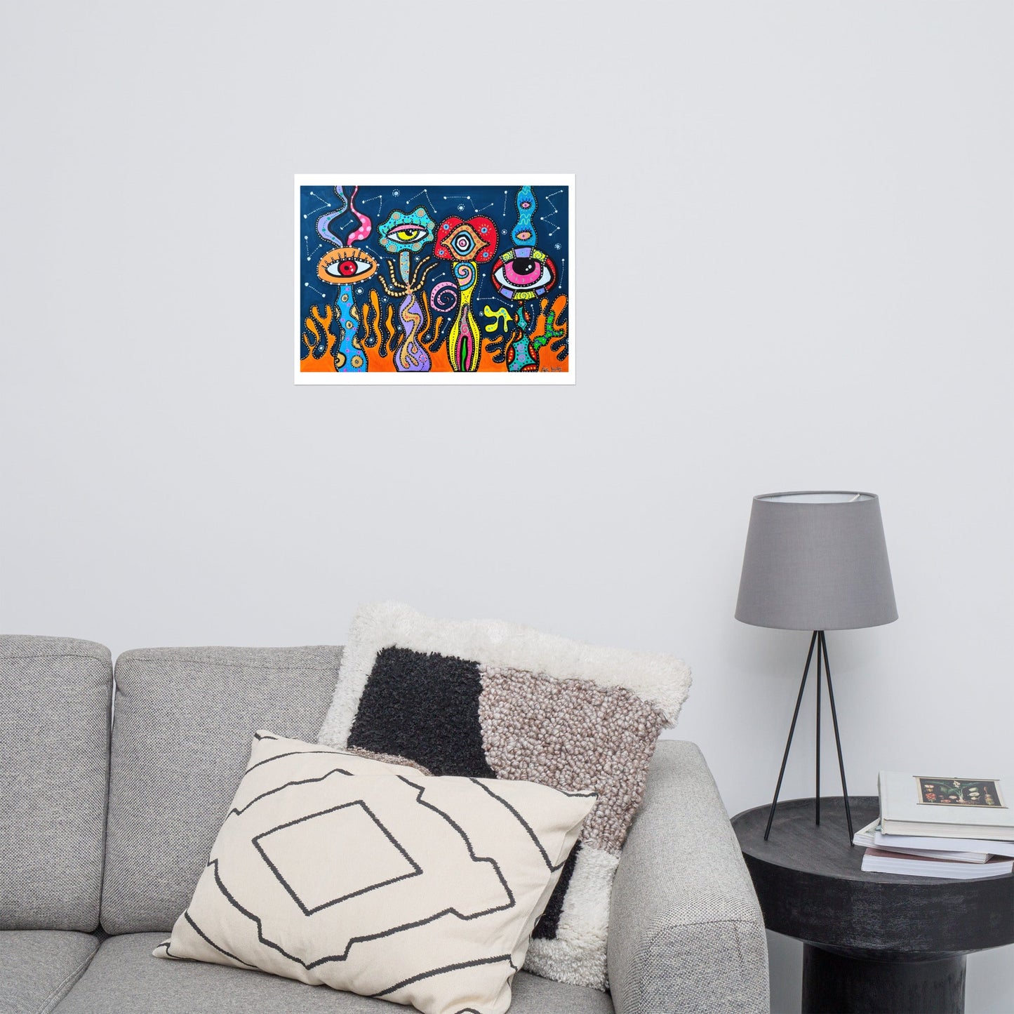 Poster Art Print "Galactic Flowers"