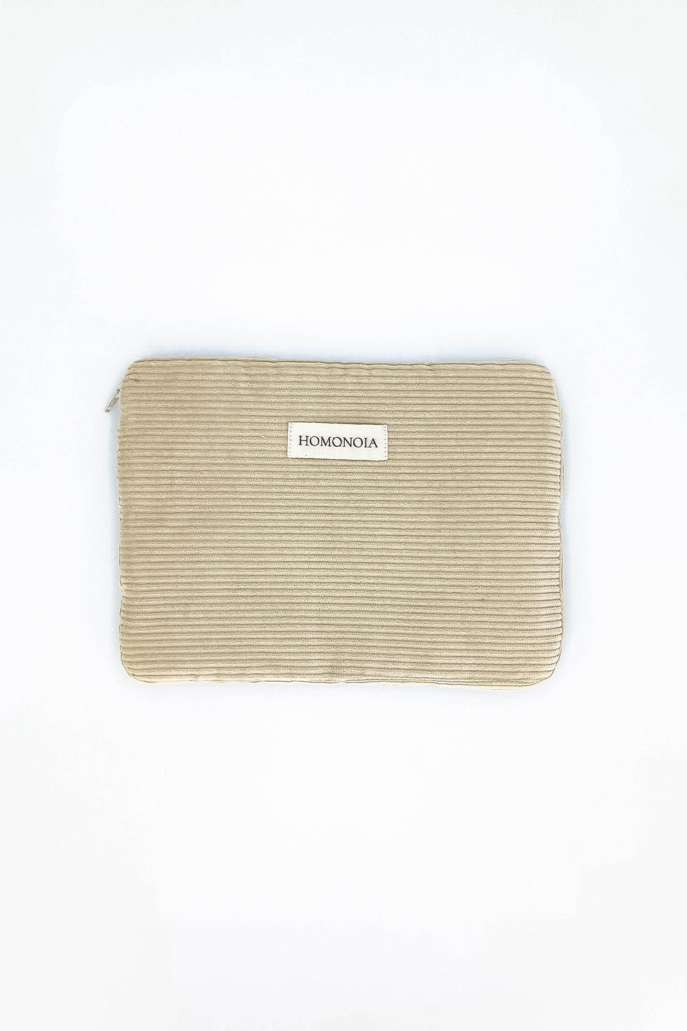 Frida beige ribbed velvet tablet cover