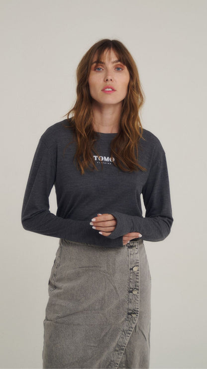 T-shirt manches longues laine YOAN 001.