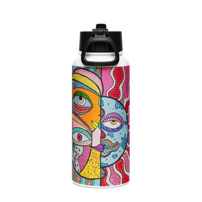 Stainless Steal Water Bottle 'Mooning' 1L