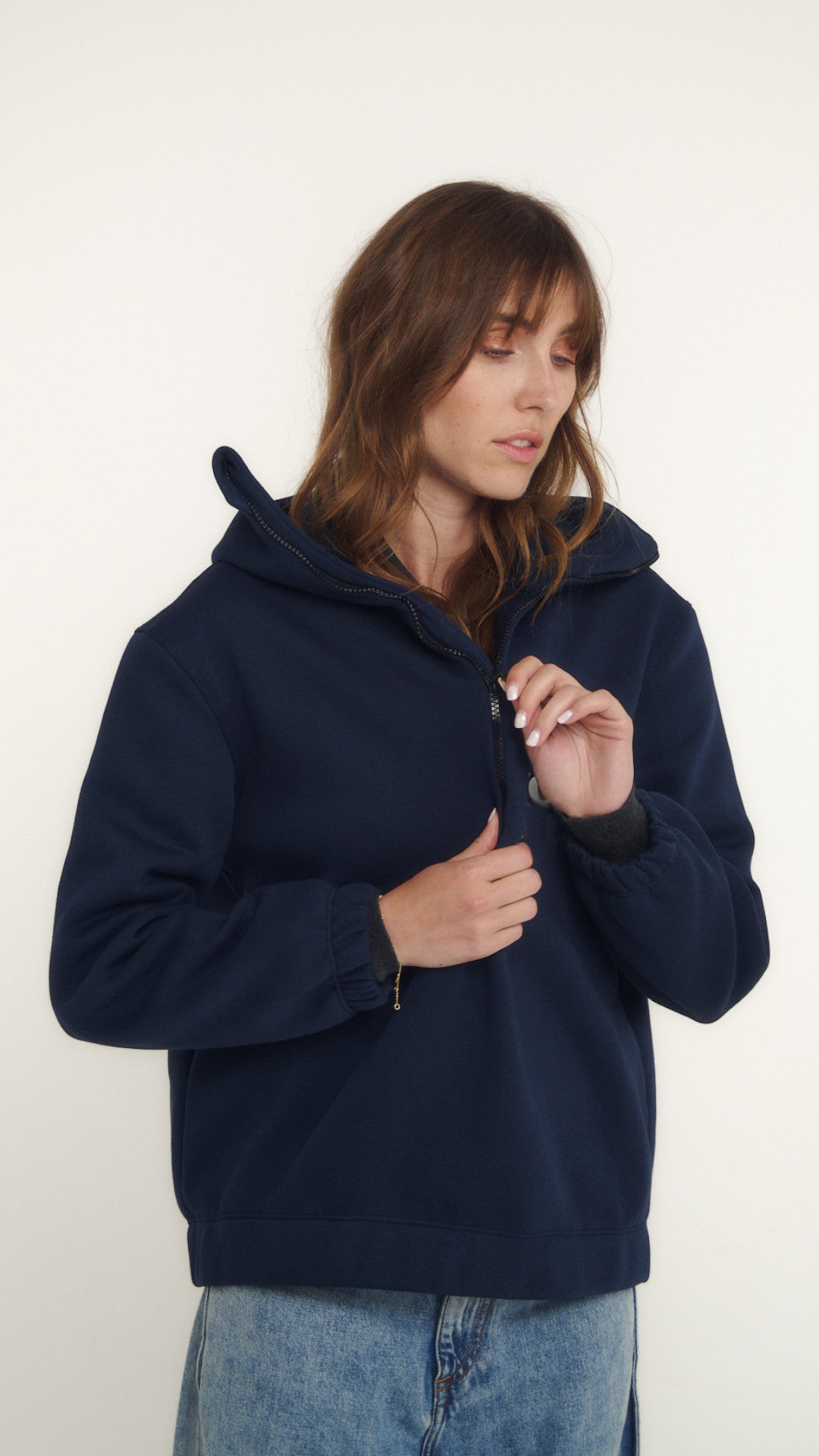 Sweat à cagoule molleton ANDREA 001.