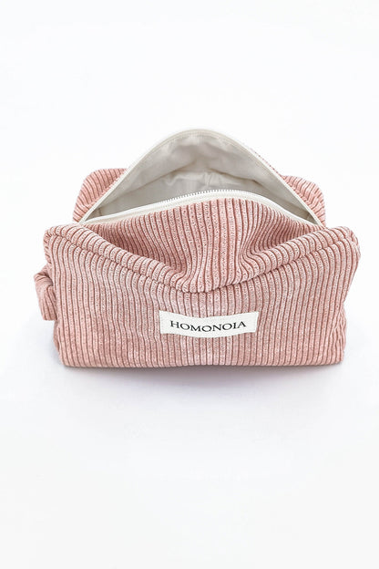 Rosa corduroy pink toiletry bag