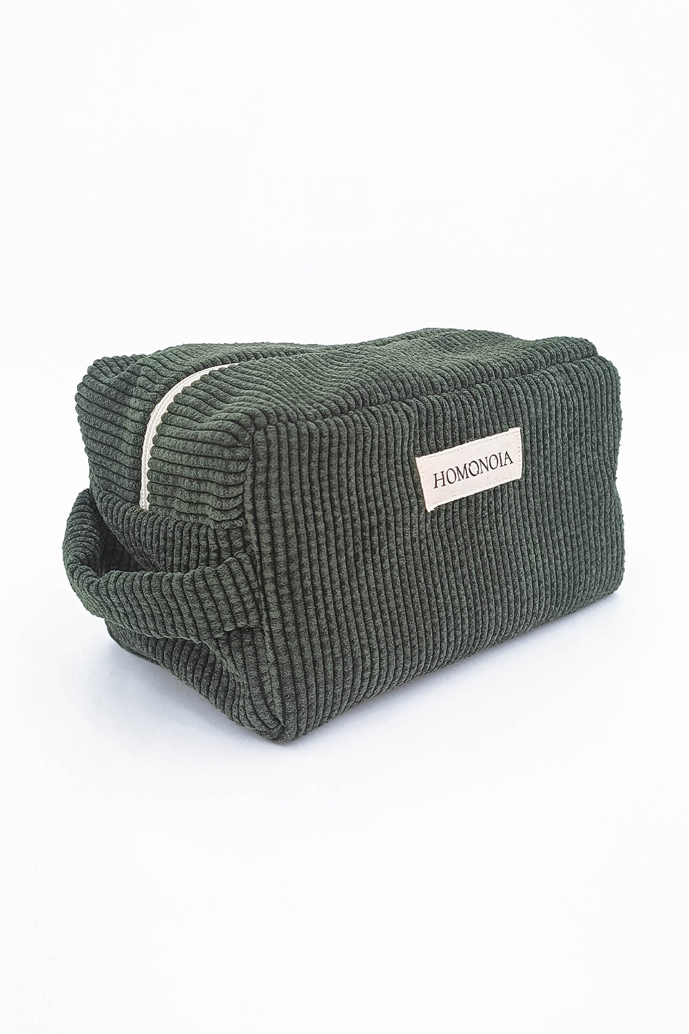 Forest Green Corduroy Toiletry Bag