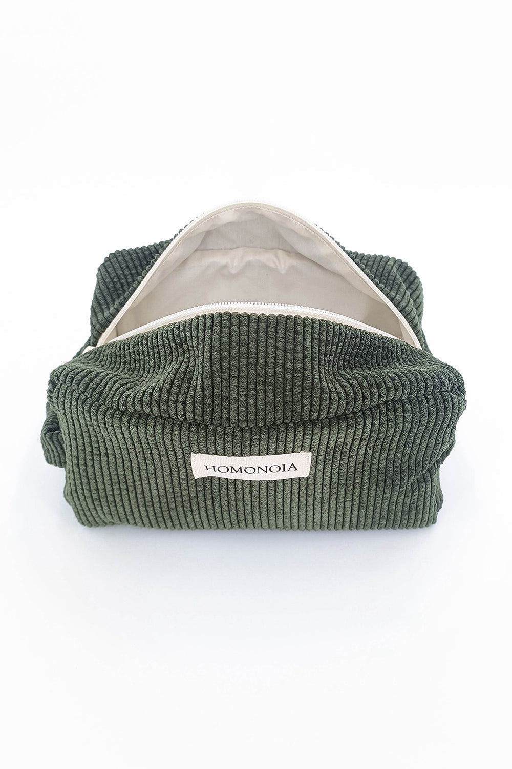 Forest Green Corduroy Toiletry Bag