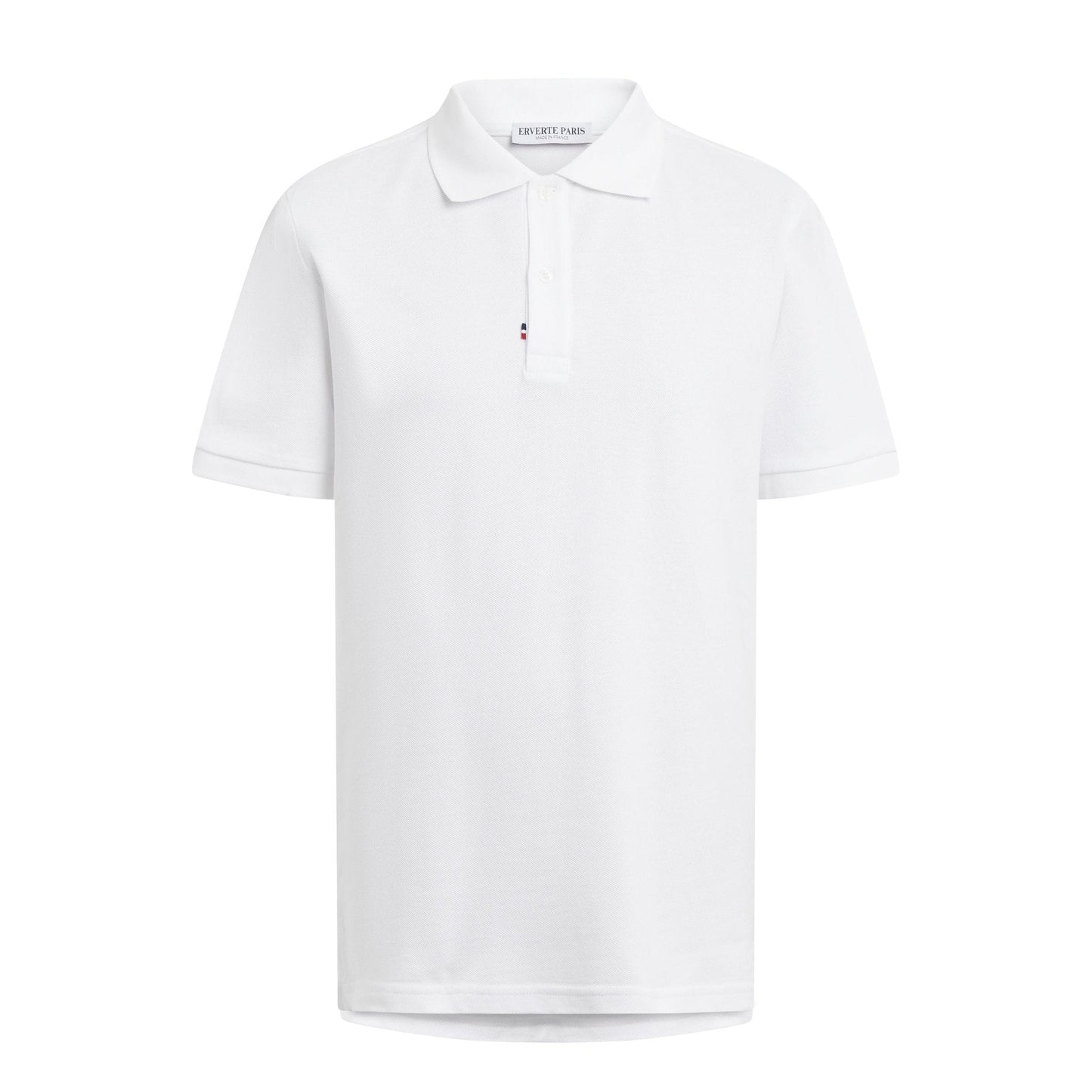 White Organic Cotton Polo – Made in France