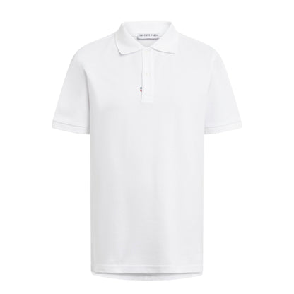 White Organic Cotton Polo – Made in France