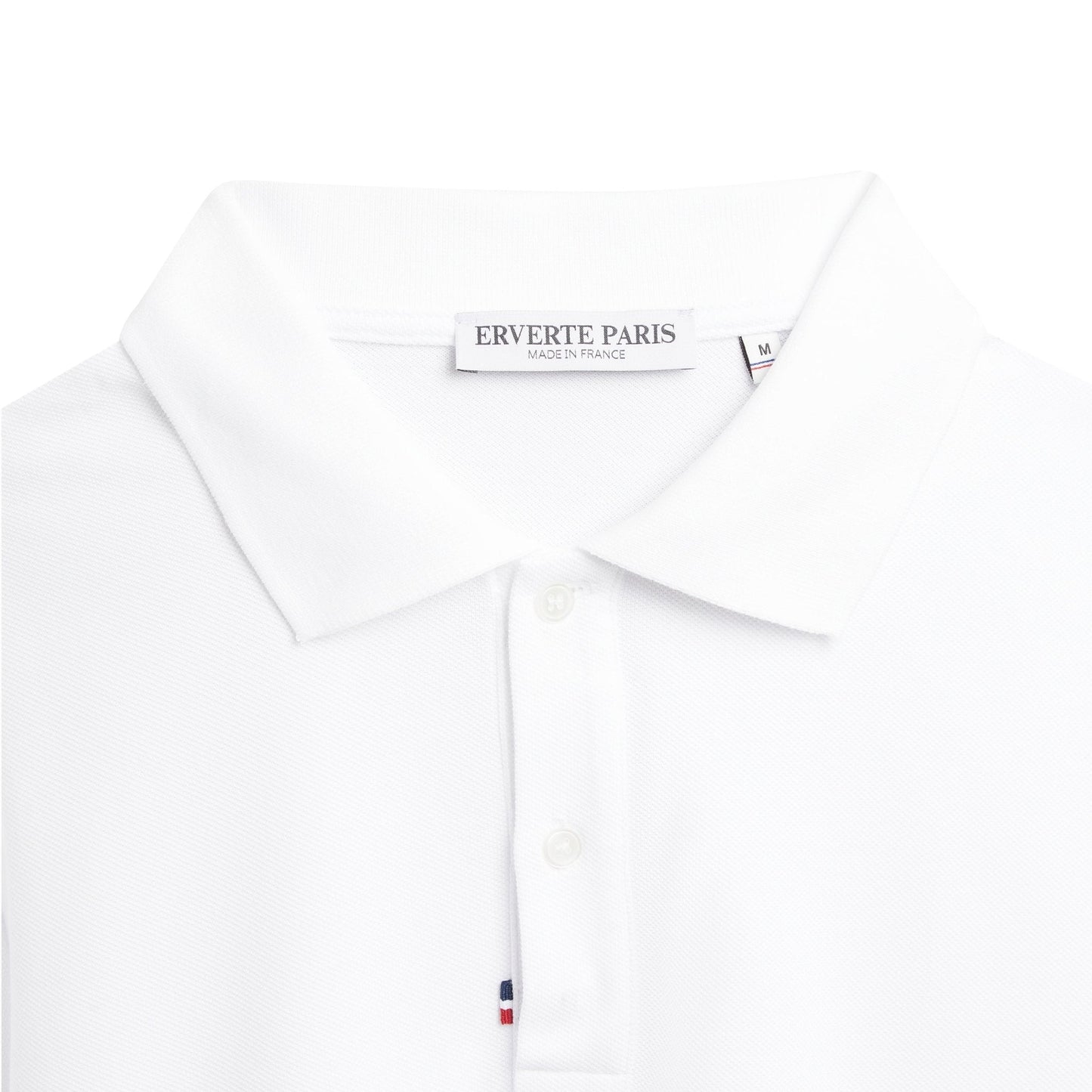 White Organic Cotton Polo – Made in France