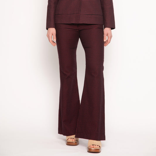 Pantalon Flare Burgundy