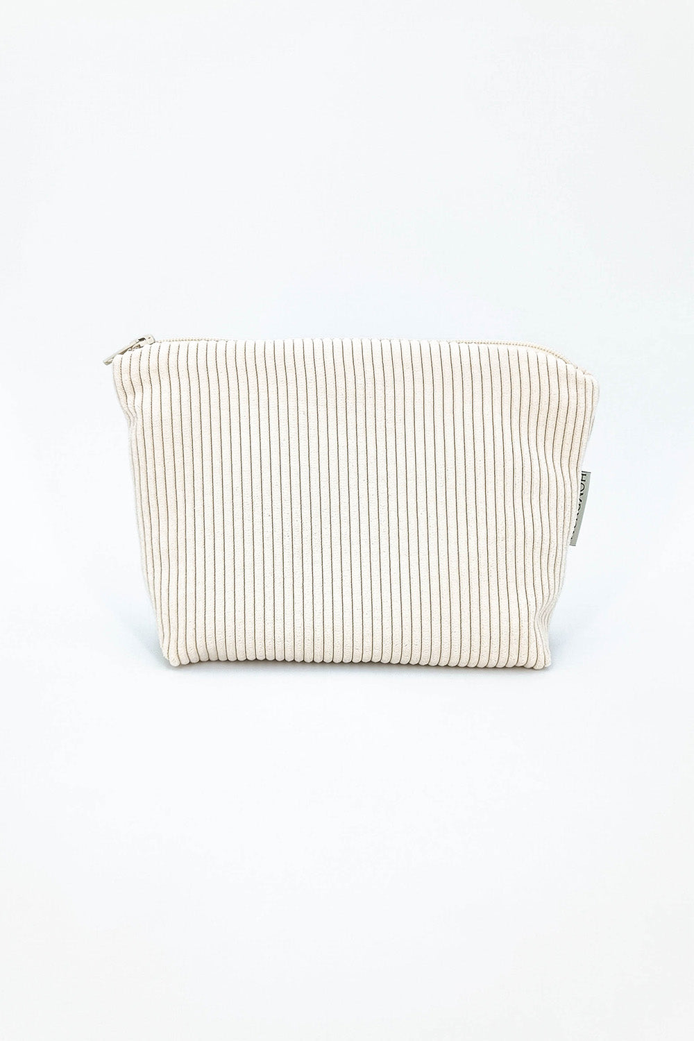 Angela ecru corduroy pencil case