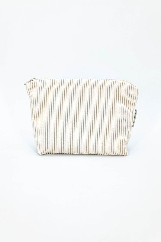 Trousse Angela velours côtelé écru