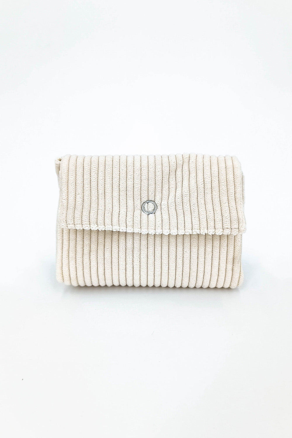 Mini Françoise pouch in ecru corduroy